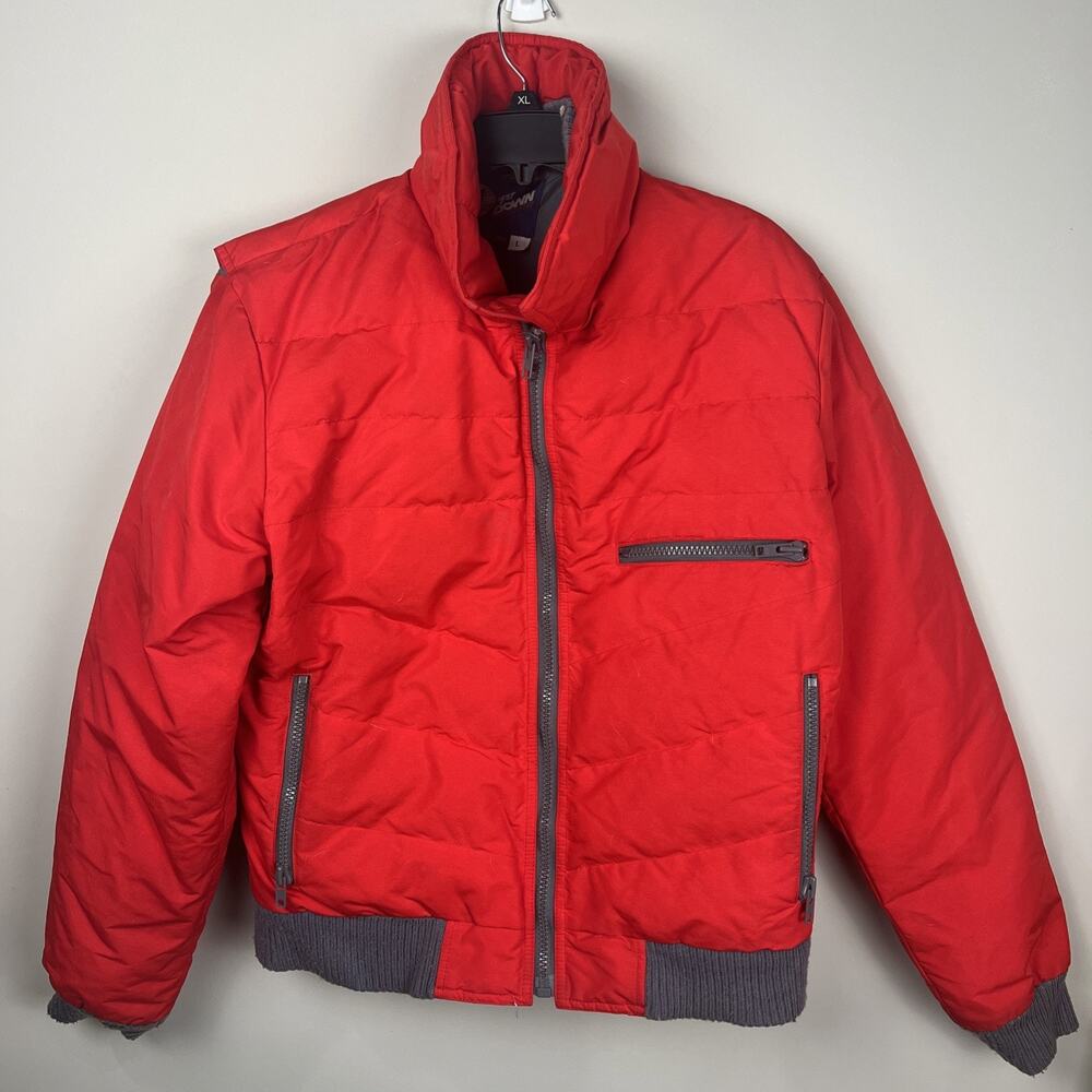 1st Down Jacket Coat Large Men’s Goose Down Red